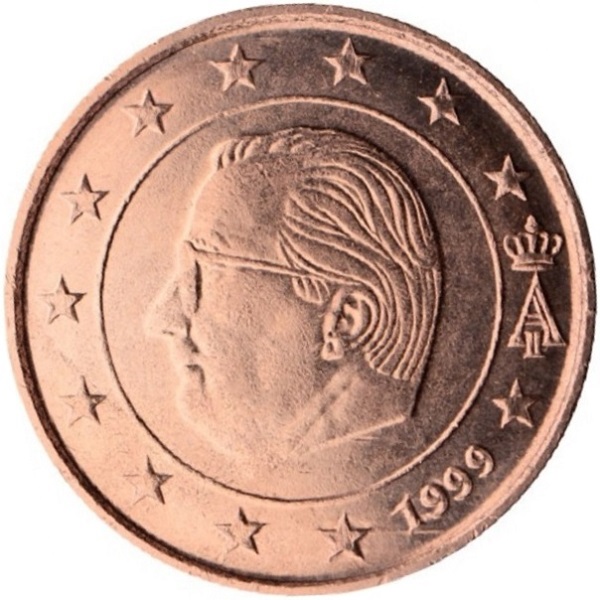 Бельгия 2 Евро цент (1999) KM#