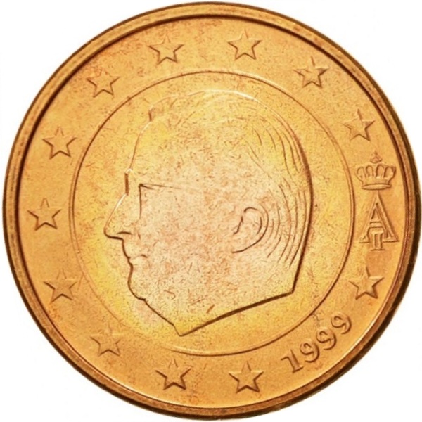 Бельгия 5 Евро цент (1999) KM#