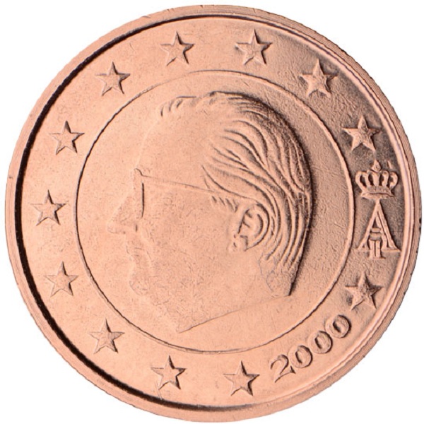 Бельгия 1 Евро цент (2000) KM#