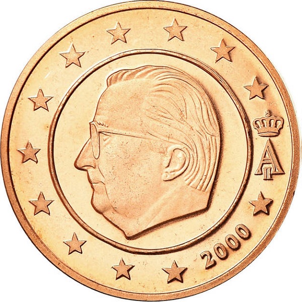 Бельгия 5 Евро цент (2000) KM#