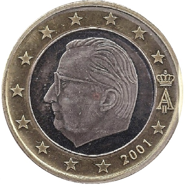 Бельгия 1 Евро (2001) KM#