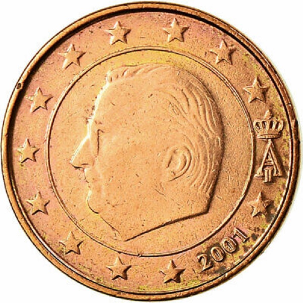 Бельгия 1 Евро цент (2001) KM#