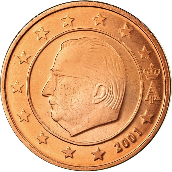 Бельгия 2 Евро цент (2001) KM#