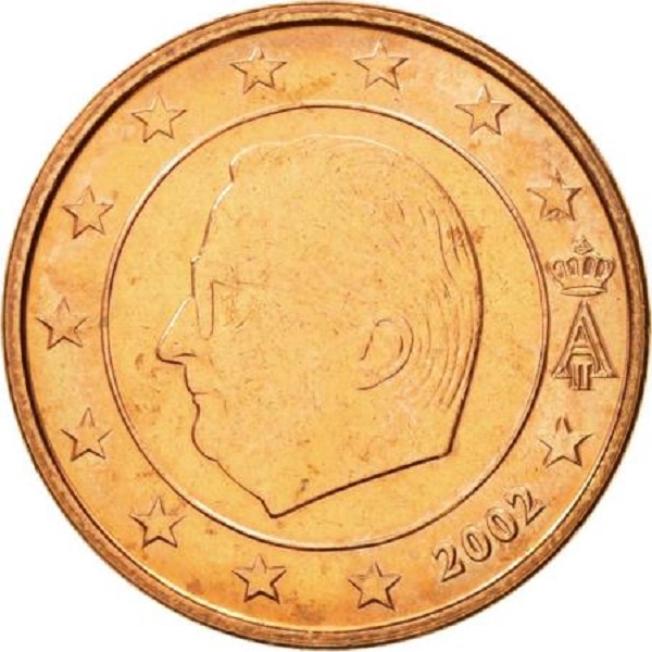 Бельгия 2 Евро цент (2002) KM#