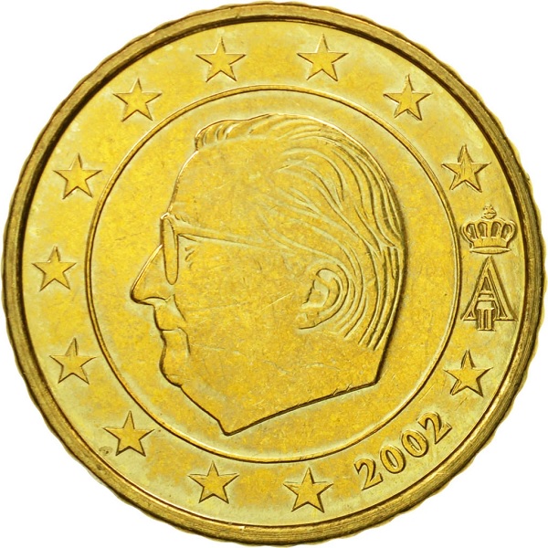 Бельгия 50 Евро цент (2002) KM#