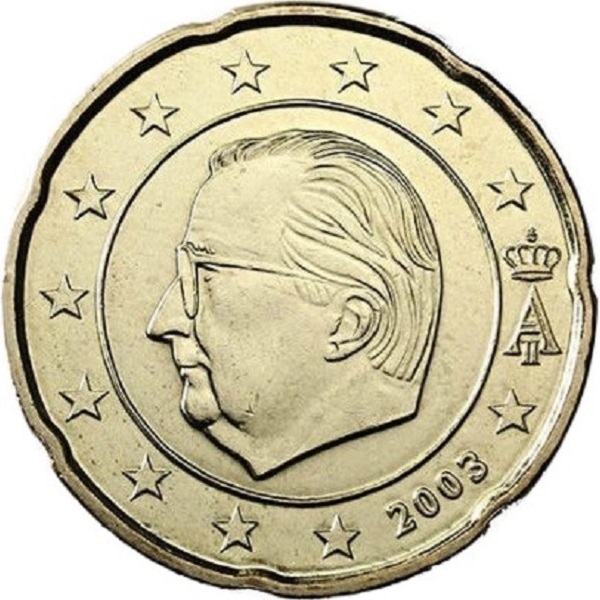 Бельгия 20 Евро цент (2003) KM#