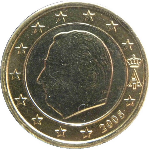 Бельгия 1 Евро (2005) KM#