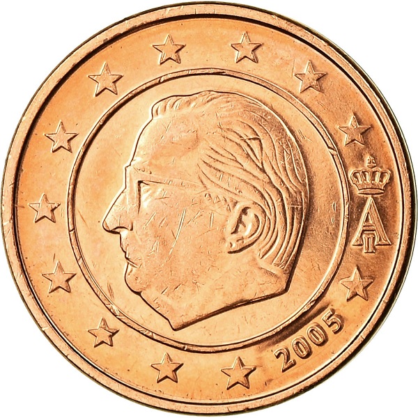 Бельгия 1 Евро цент (2005) KM#