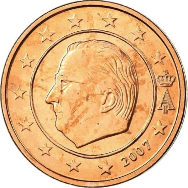 Бельгия 2 Евро цент (2007) KM#