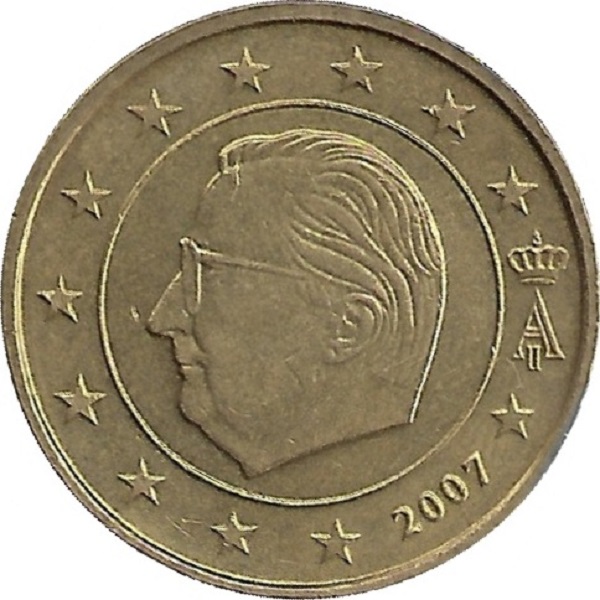 Бельгия 50 Евро цент (2007) KM#