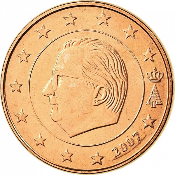 Бельгия 5 Евро цент (2007) KM#