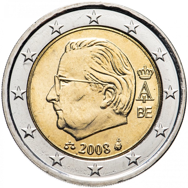 Бельгия 2 Евро (2008) KM#