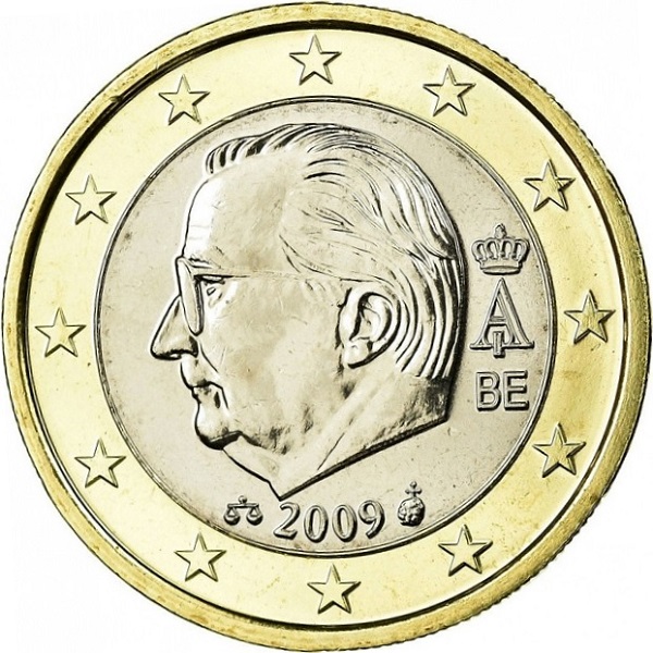 Бельгия 1 Евро (2009) KM#