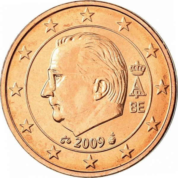 Бельгия 2 Евро цент (2009) KM#