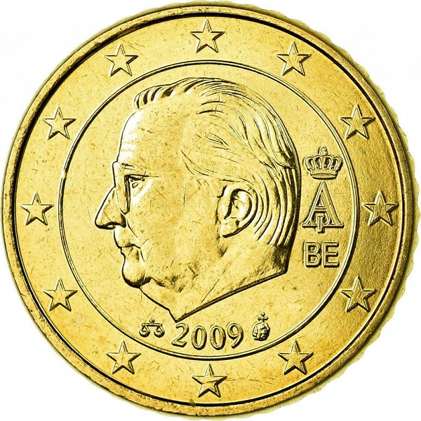 Бельгия 50 Евро цент (2009) KM#