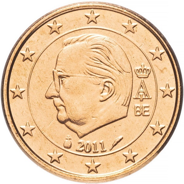 Бельгия 1 Евро цент (2011) KM#