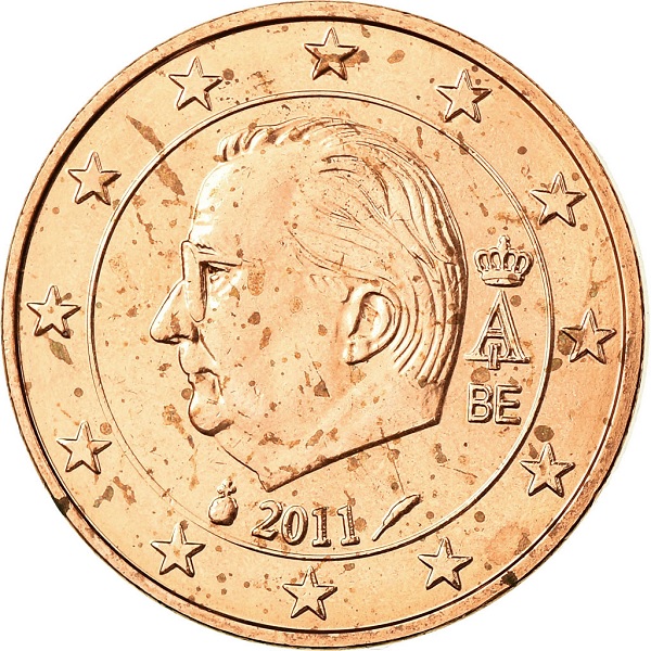 Бельгия 5 Евро цент (2011) KM#