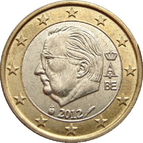 Бельгия 1 Евро (2012) KM#