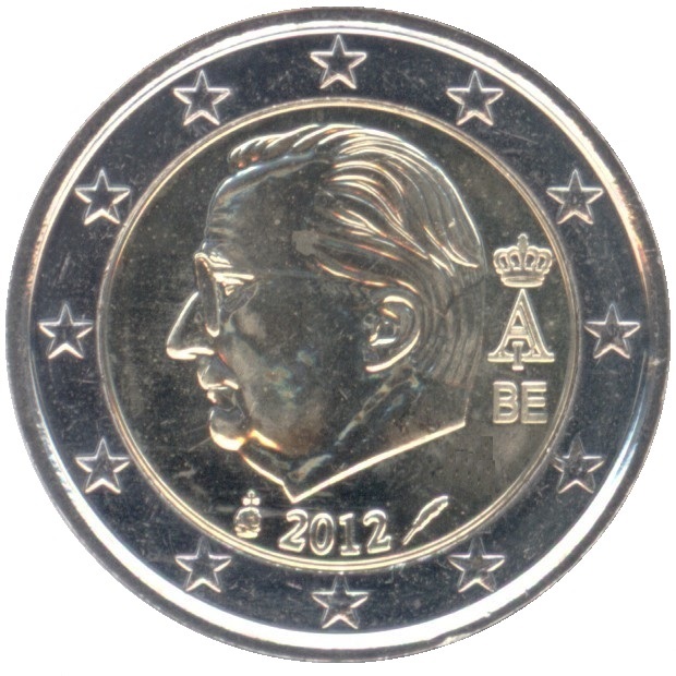 Бельгия 2 Евро (2012) KM#