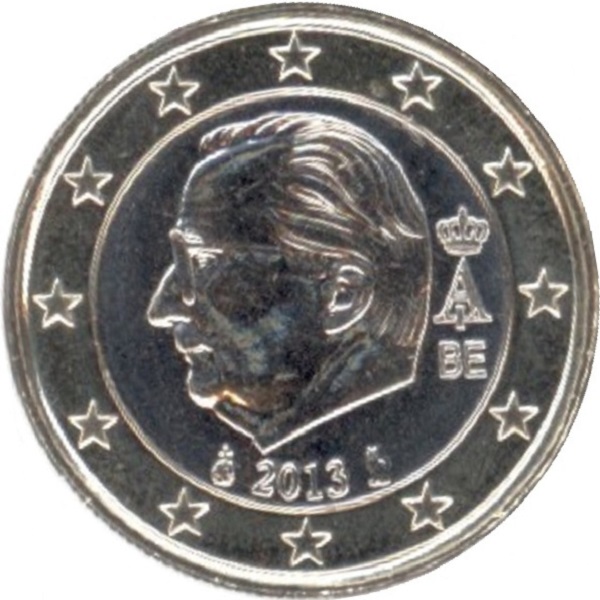 Бельгия 1 Евро (2013) KM#