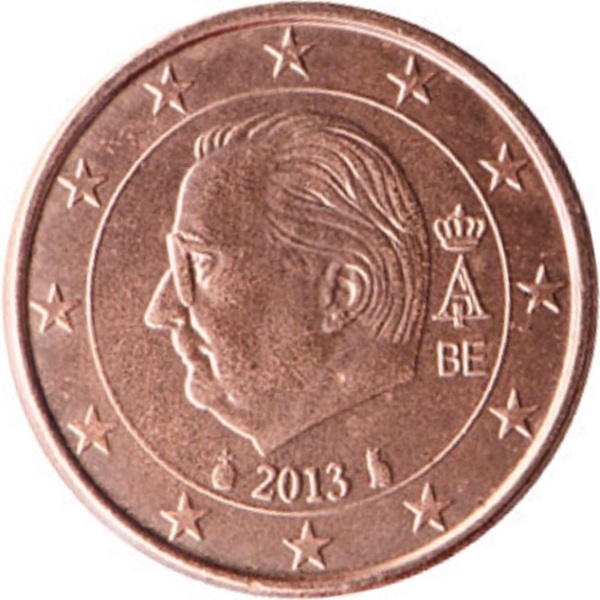 Бельгия 1 Евро цент (2013) KM#