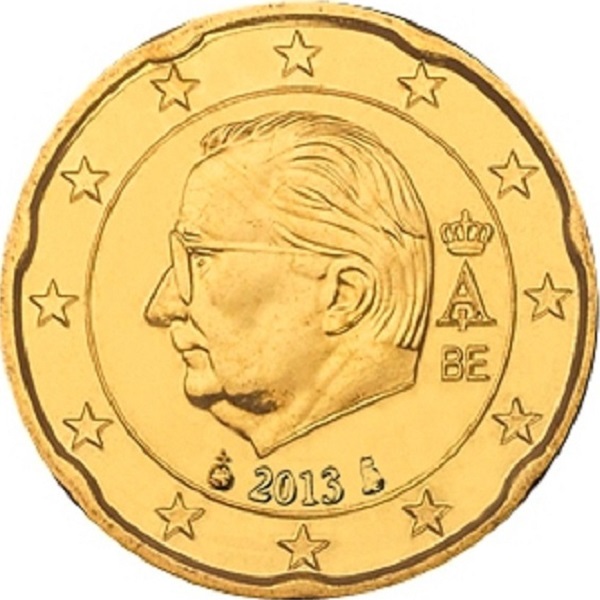 Бельгия 20 Евро цент (2013) KM#