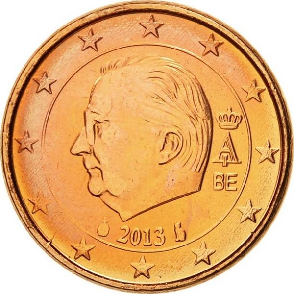 Бельгия 5 Евро цент (2013) KM#