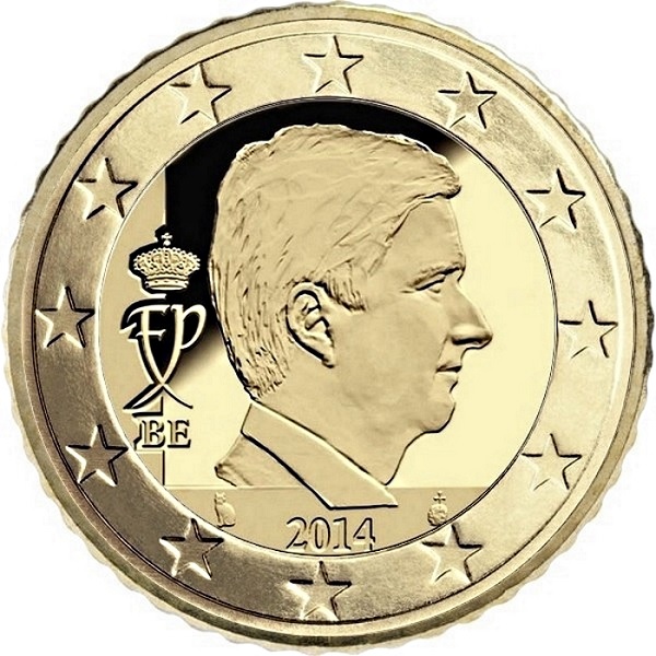 Бельгия 10 Евро цент (2014) KM#