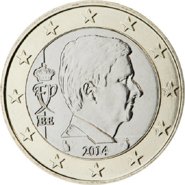 Бельгия 1 Евро (2014) KM#