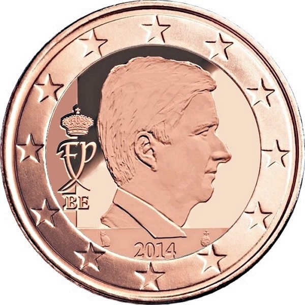 Бельгия 1 Евро цент (2014) KM#