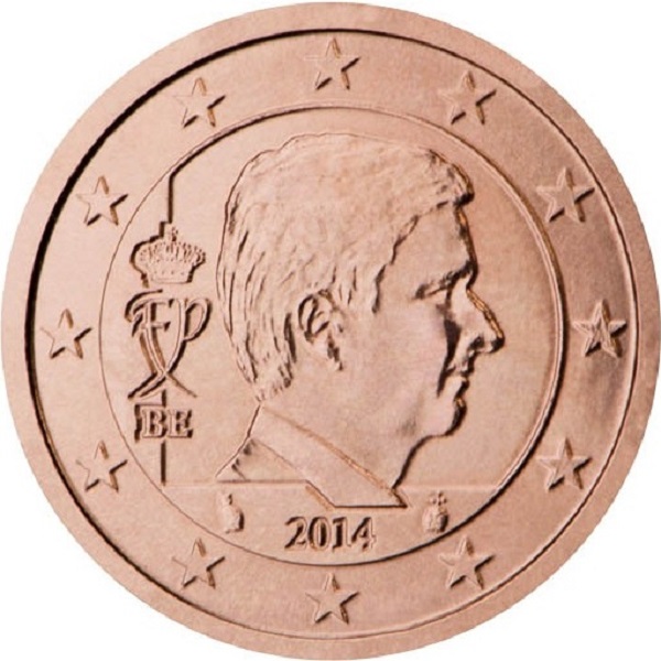 Бельгия 2 Евро цент (2014) KM#