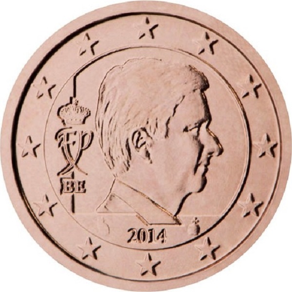 Бельгия 5 Евро цент (2014) KM#