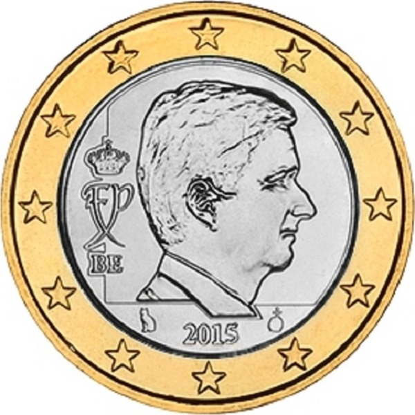 Бельгия 1 Евро (2015) KM#