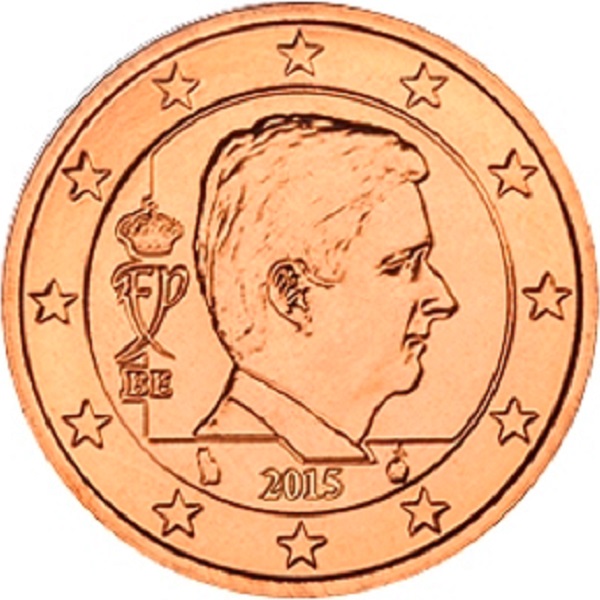 Бельгия 5 Евро цент (2015) KM#