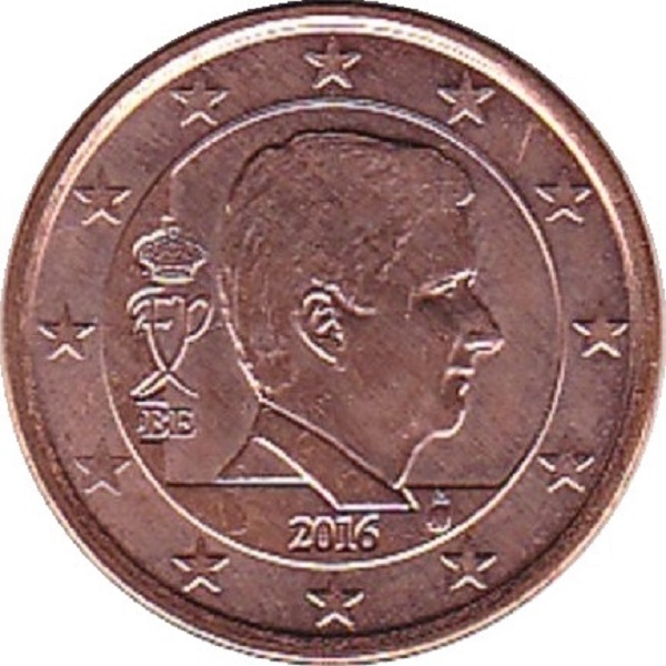 Бельгия 2 Евро цент (2016) KM#