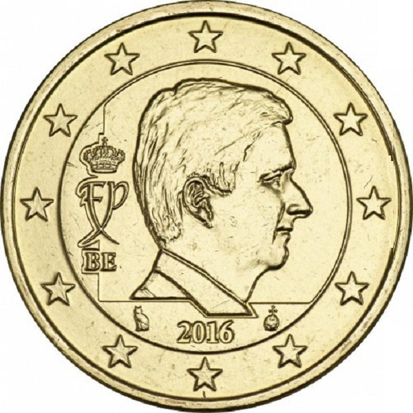 Бельгия 50 Евро цент (2016) KM#