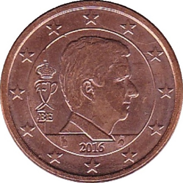 Бельгия 5 Евро цент (2016) KM#