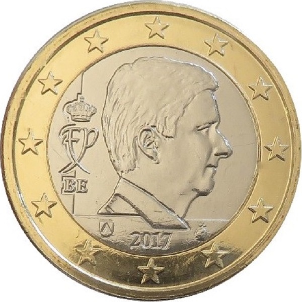 Belgium 1 Euro (2017) KM#