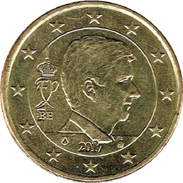 Belgium 50 Euro cent (2017) KM#