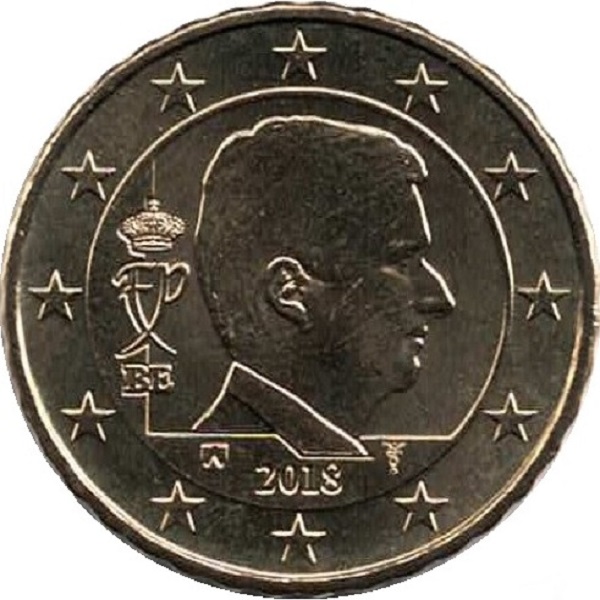 Бельгия 10 Евро цент (2018) KM#