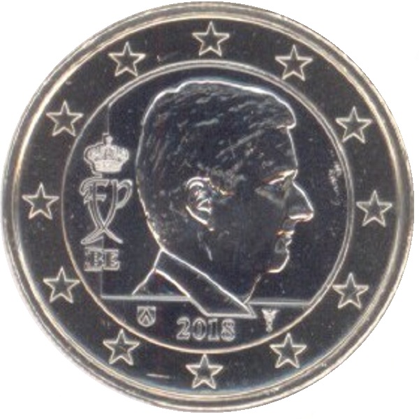 Бельгия 1 Евро (2018) KM#