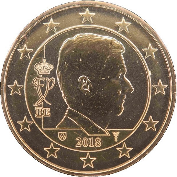 Бельгия 50 Евро цент (2018) KM#