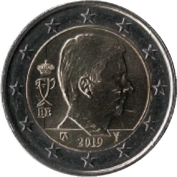 Бельгия 2 Евро (2019) KM#
