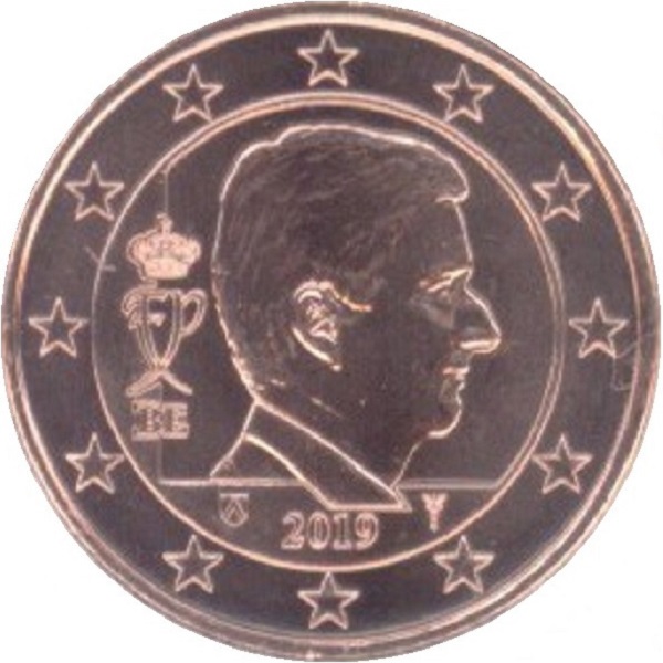 Бельгия 2 Евро цент (2019) KM#