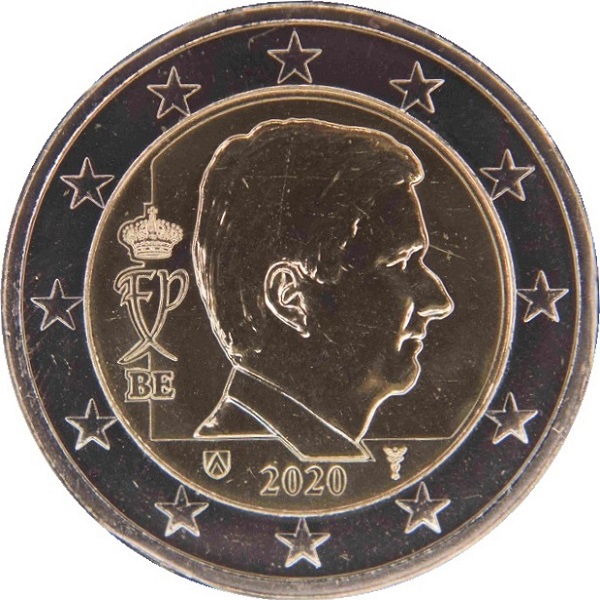 Belgium 2 Euro (2020) KM#