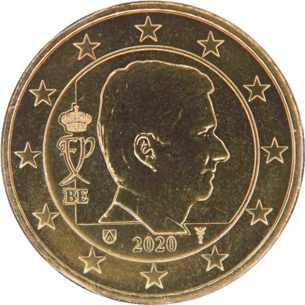 Belgium 50 Euro cent (2020) KM#