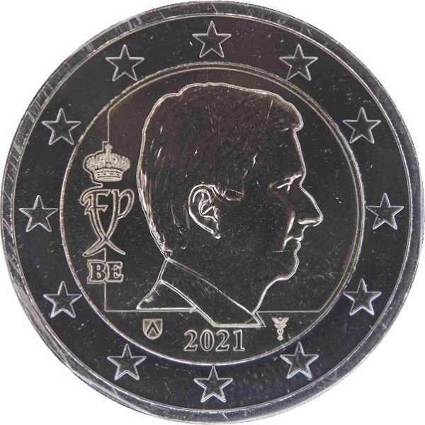 Бельгия 2 Евро (2021) KM#