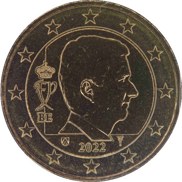 Бельгия 10 Евро цент (2022) KM#