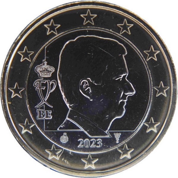 Бельгия 1 Евро (2023) KM#
