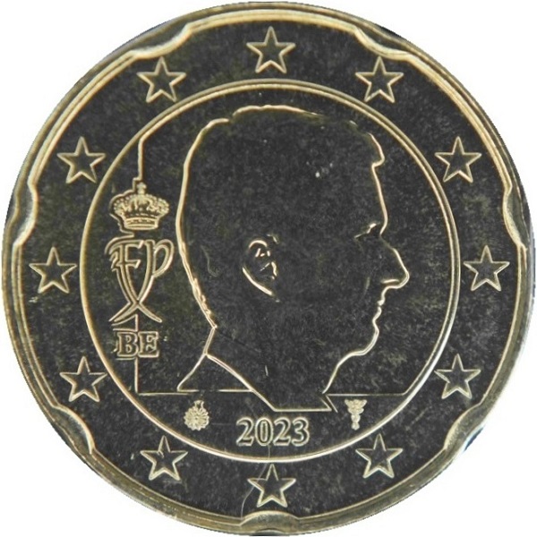 Бельгия 20 Евро цент (2023) KM#